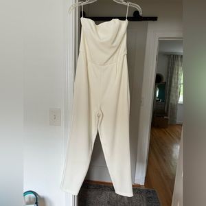 Express white jumpsuit
